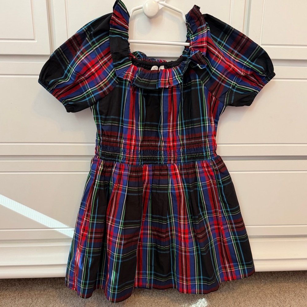 Crewcuts tartan plaid Christmas dress size 6